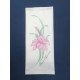 Busta in cellulosa bianca stampata orchidea con tovagliolo - cartone da 1000 pezzi