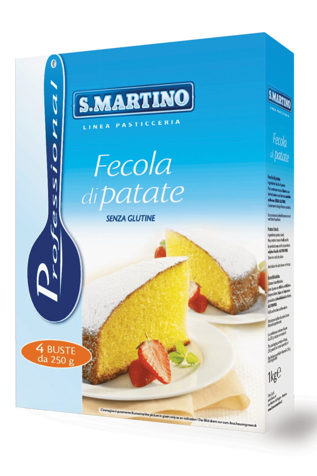 Fecola di patate S. Martino – astuccio da un kg (4×250 grammi) – Ditta  Amore Raffaele s.n.c.